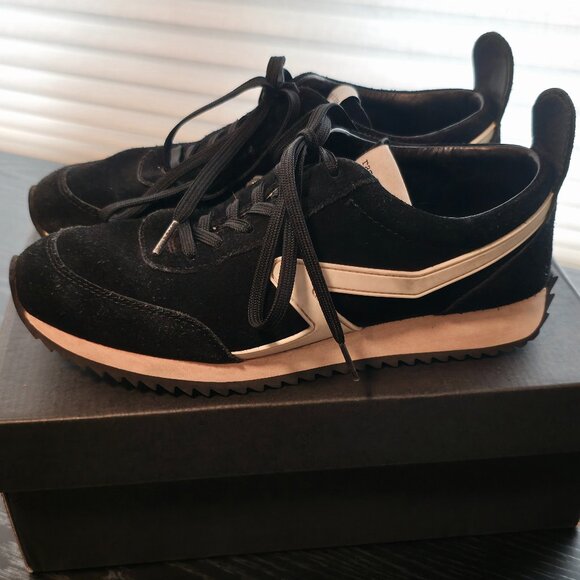 Rag & Bone Retro Black Runner Sneaker - Picture 2 of 6